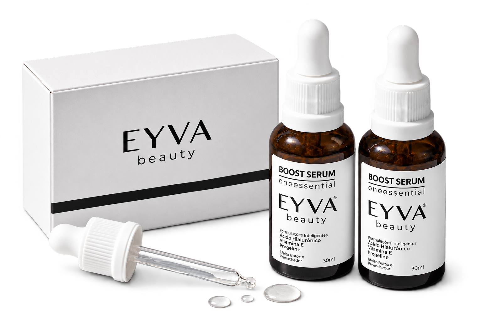 Duo Sérum Efeito Botox com caixa e pipeta